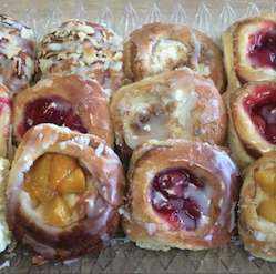 a close-up of some sticky buns