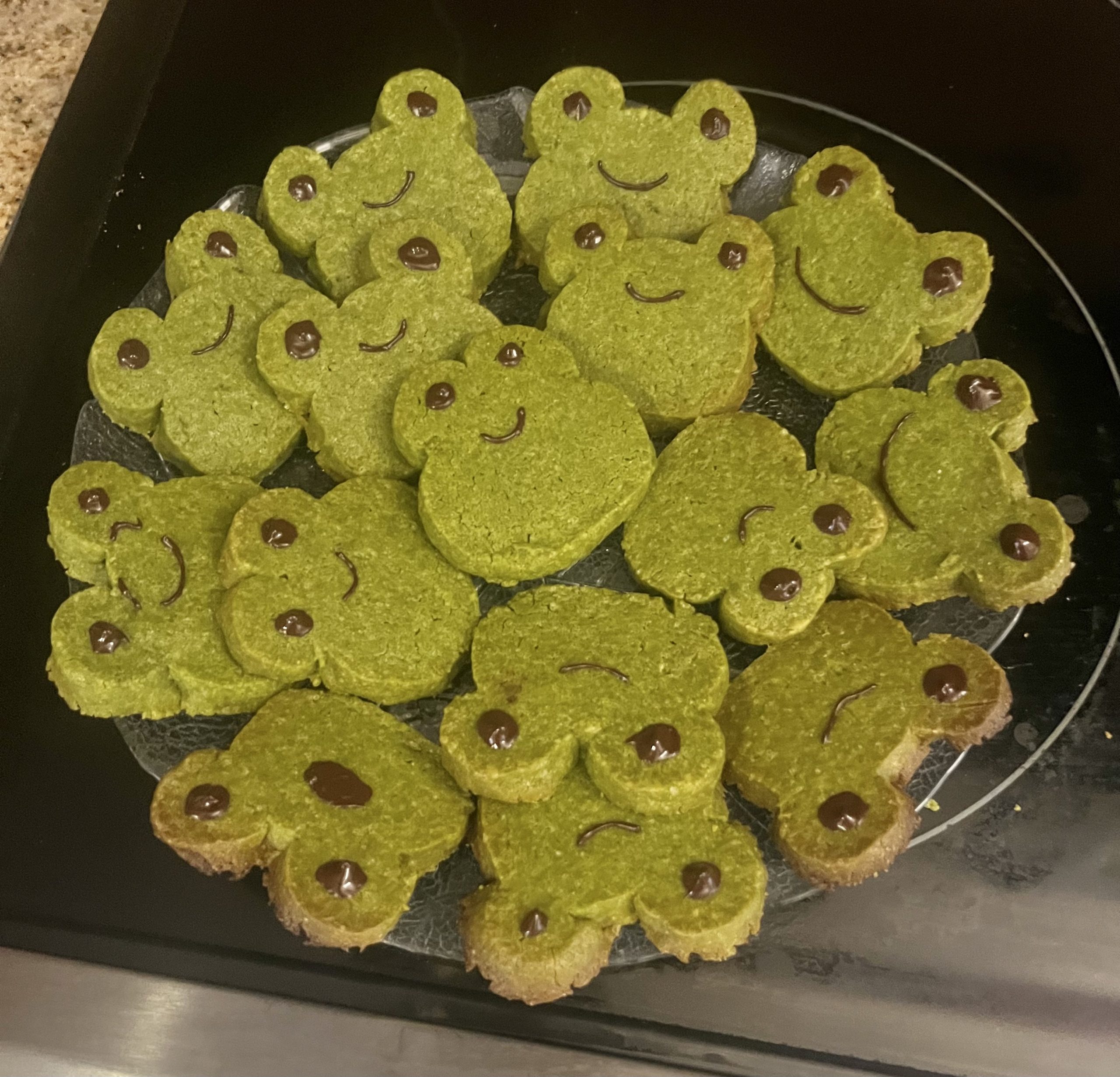 Matcha Frog Cookies
